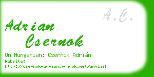 adrian csernok business card