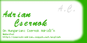 adrian csernok business card